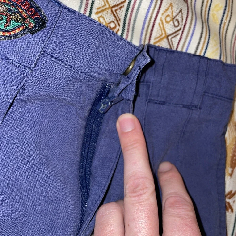 90s Vintage Bugle Boy Navy Pleated Front Boys Shorts 4R Preppy‎